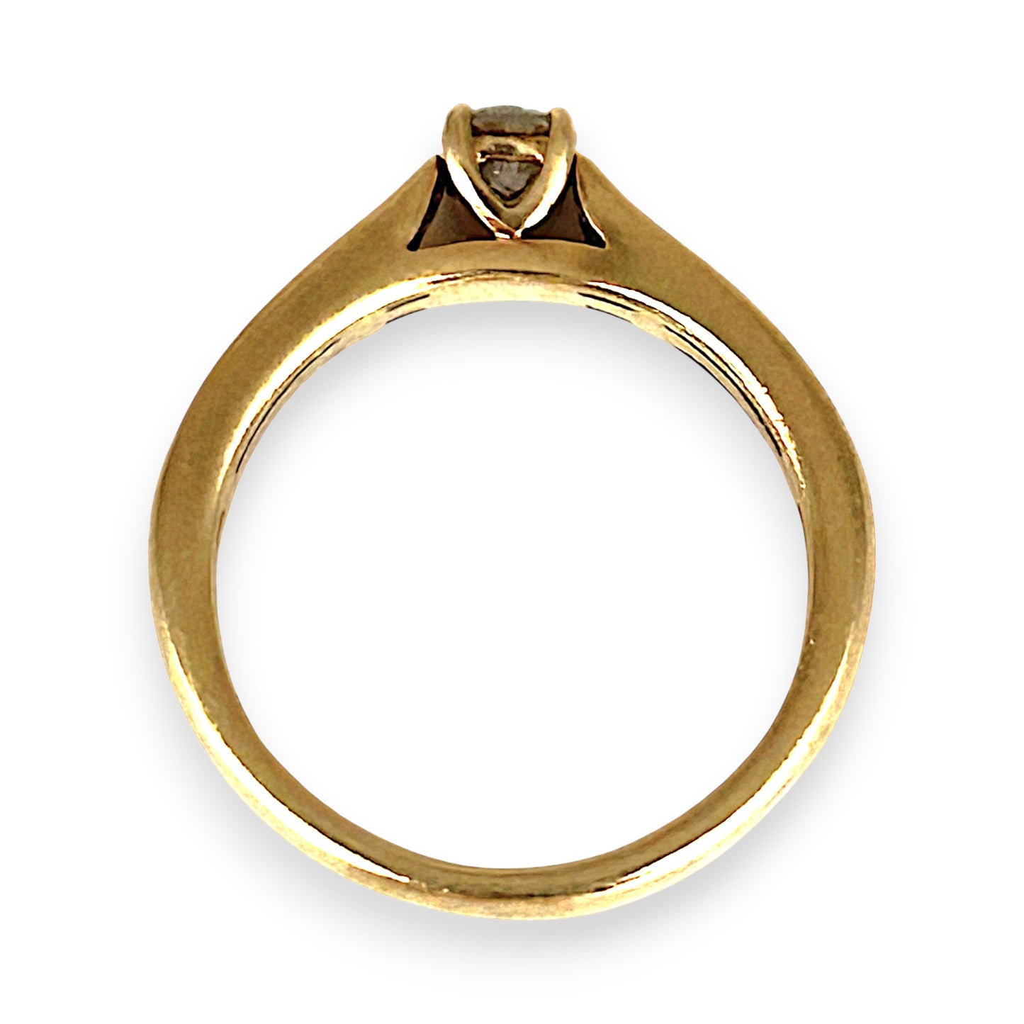 GOLD DEAL | 10ct (10K) Gold MICHALE HILL Solitaire Diamond Ring Size K 1/2