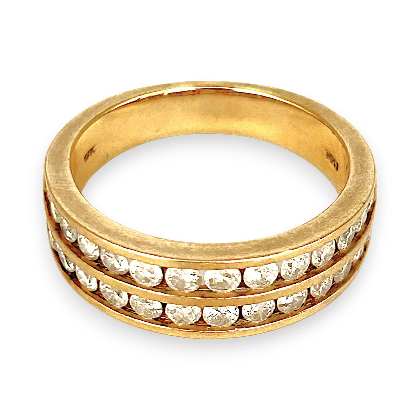 GOLD DEAL | 10ct (10K) Gold Michael Hill Diamond Eternity Ring Size O