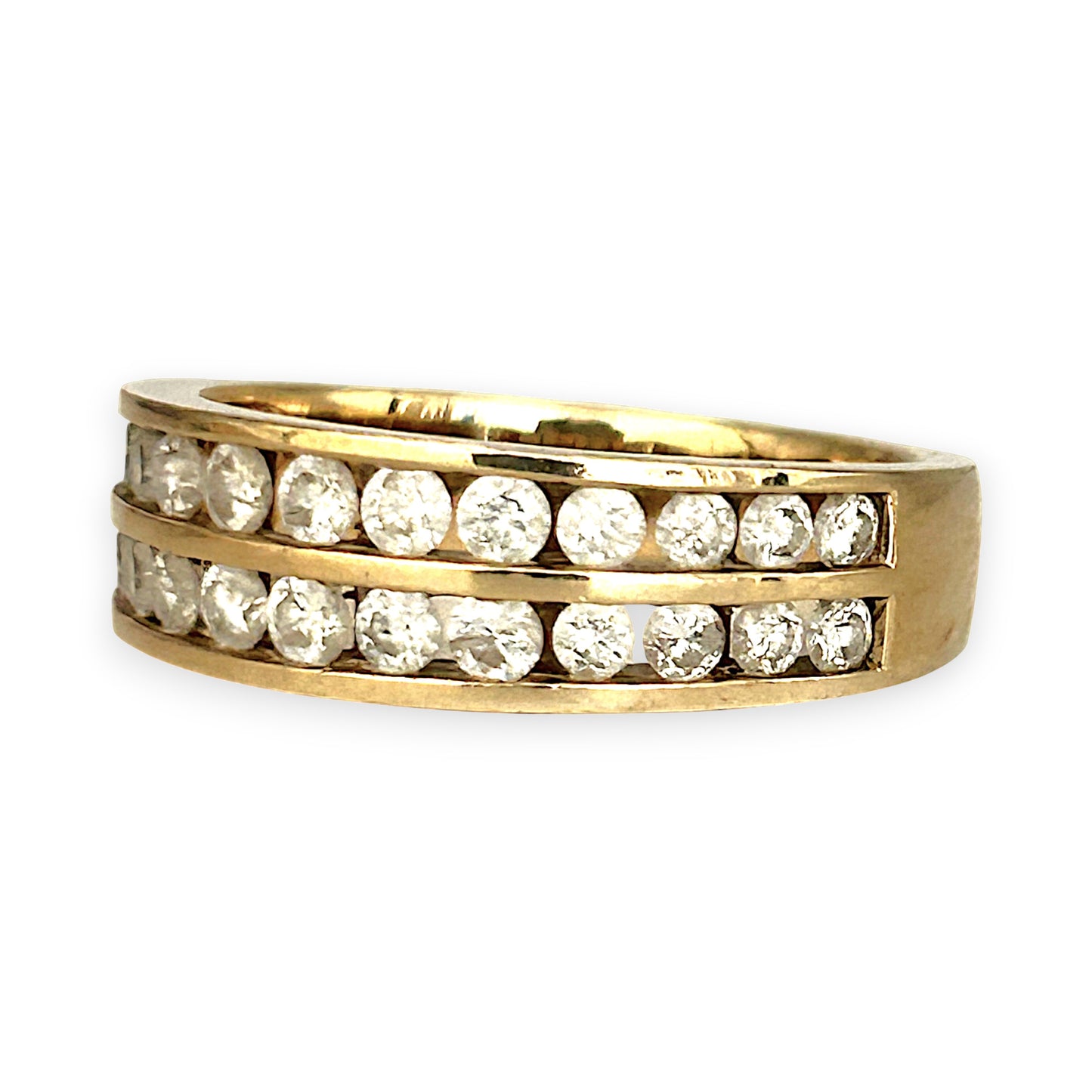 GOLD DEAL | 10ct (10K) Gold Michael Hill Diamond Eternity Ring Size O