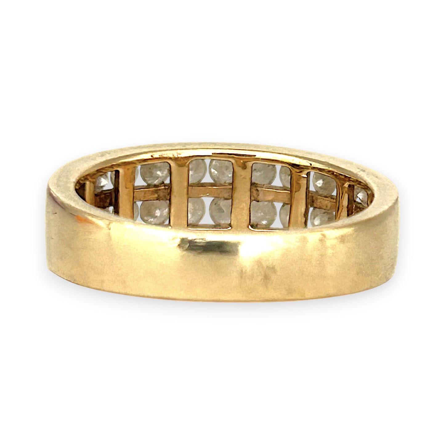GOLD DEAL | 10ct (10K) Gold Michael Hill Diamond Eternity Ring Size O
