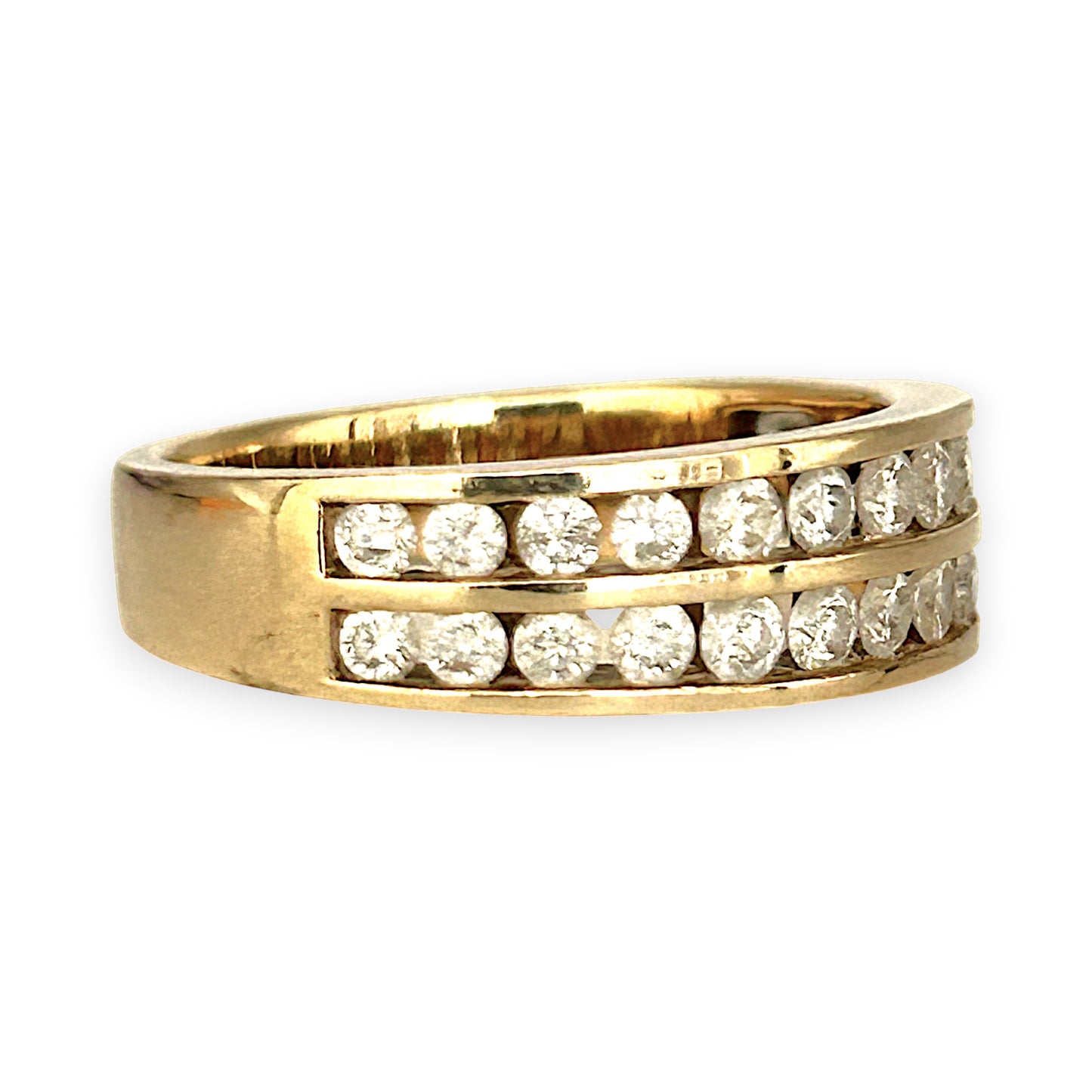 GOLD DEAL | 10ct (10K) Gold Michael Hill Diamond Eternity Ring Size O