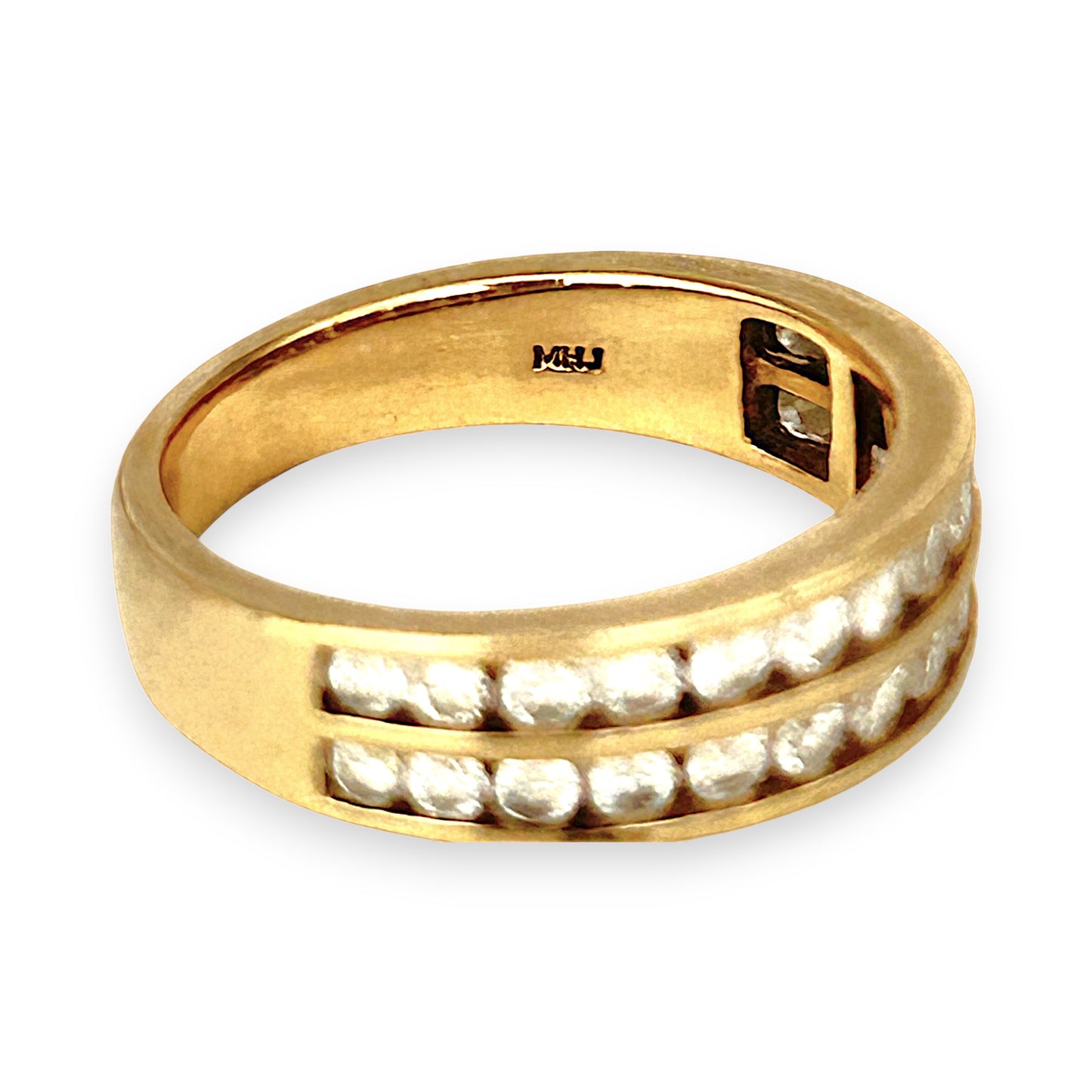 GOLD DEAL | 10ct (10K) Gold Michael Hill Diamond Eternity Ring Size O
