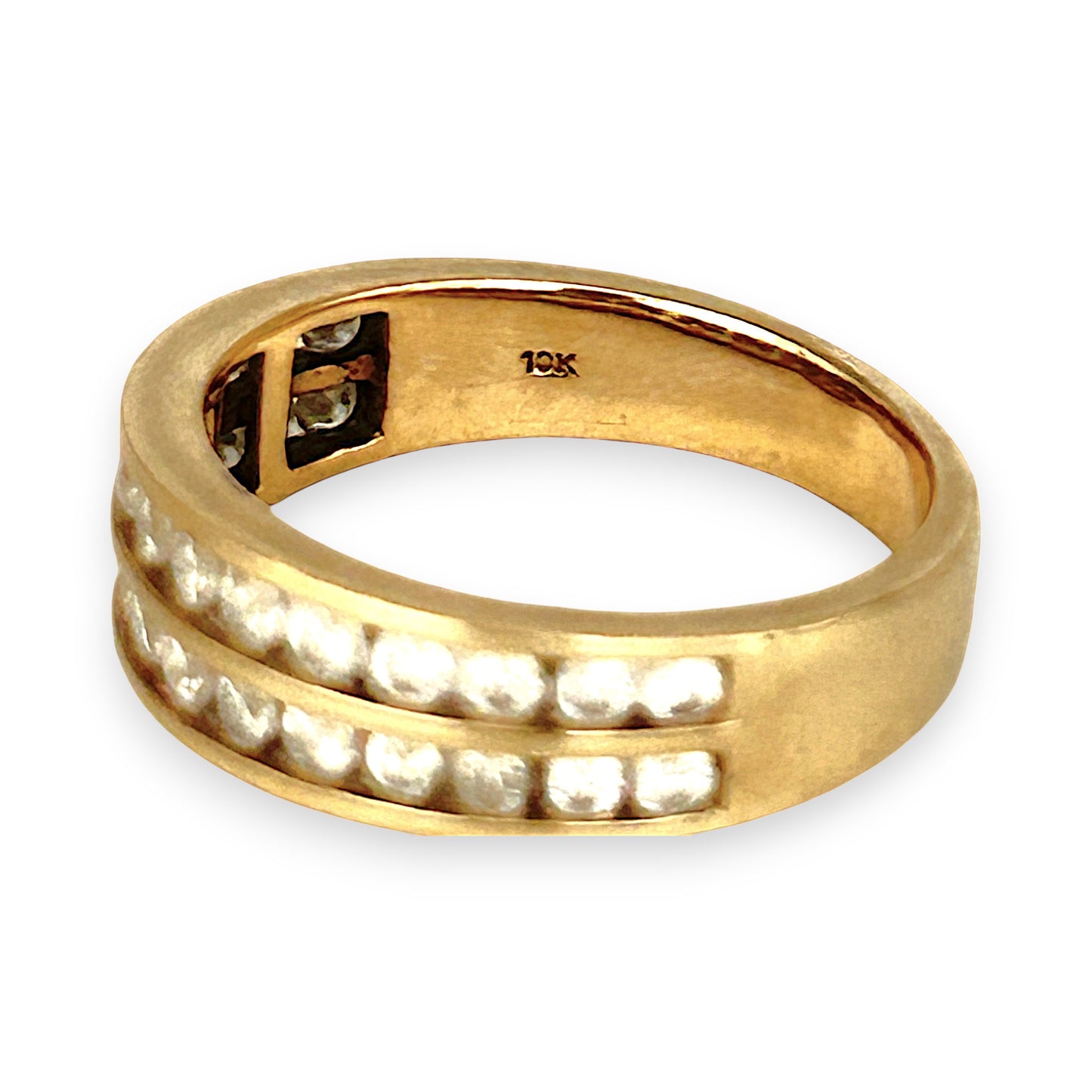GOLD DEAL | 10ct (10K) Gold Michael Hill Diamond Eternity Ring Size O