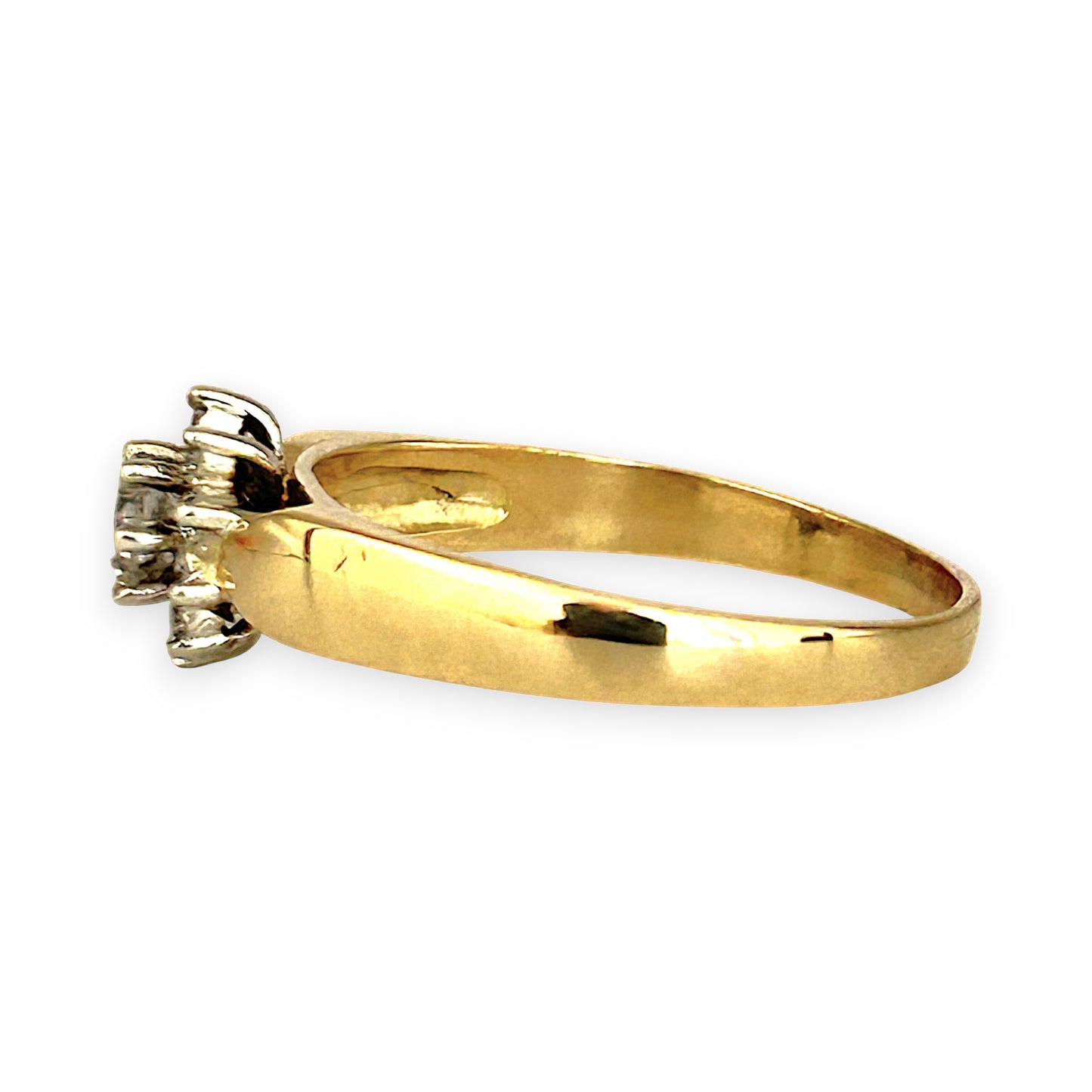 GOLD DEAL | 18ct (18K) Gold Cluster Diamond 0.48ct Ring Valuation $4,400