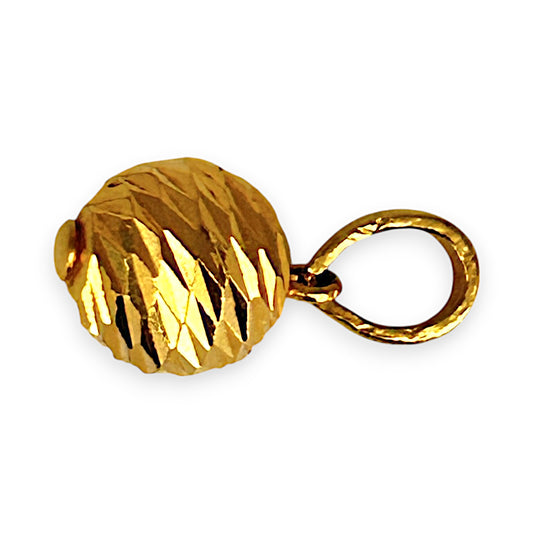 GOLD DEAL | 22K Gold Disco Ball Pendant
