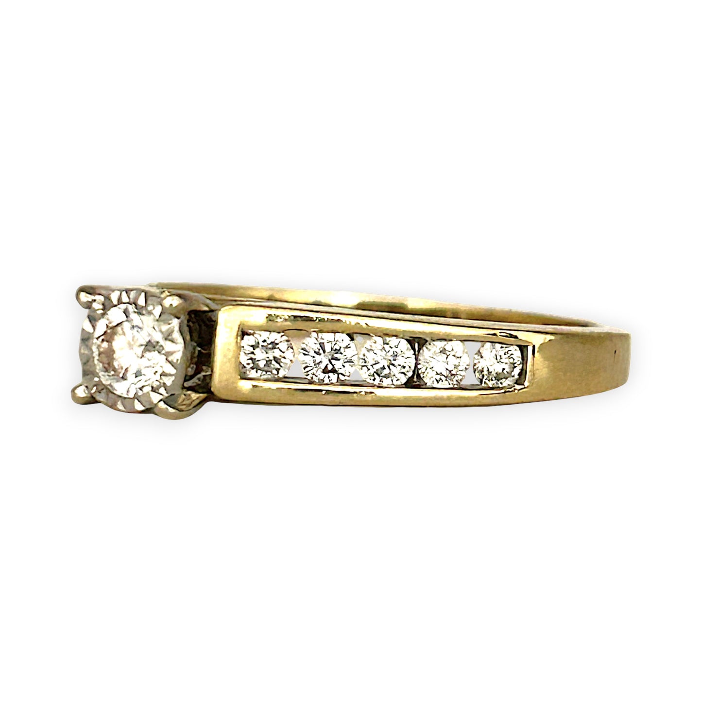 GOLD DEAL | 14ct (14K) Gold MICHAEL HILL Classic Diamond 0.62ct Solitaire Ring Valuation $4,000