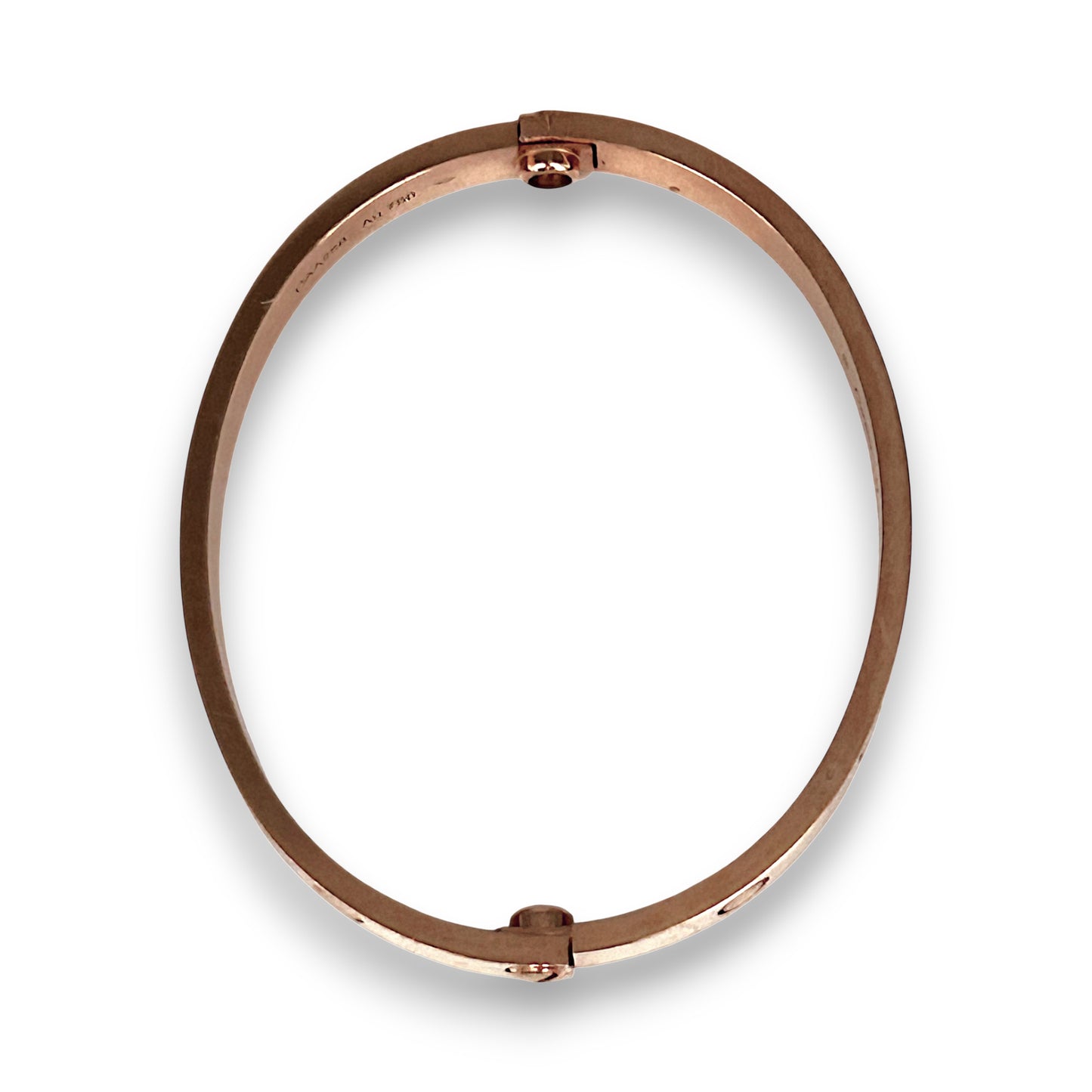 GOLD DEAL | 18ct (18K) Authentic Cartier Love Bracelet Classic Rose Gold Bracelet Size 17 with screw motif