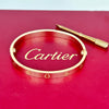 XMAS DEAL | 18kt Authentic Cartier Love Bracelet Classic Rose Gold Bracelet Size 17 with screw motif