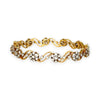 XMAS DEAL | 18kt Gold Diamond Floral Wave Bangle Valuation $13,000
