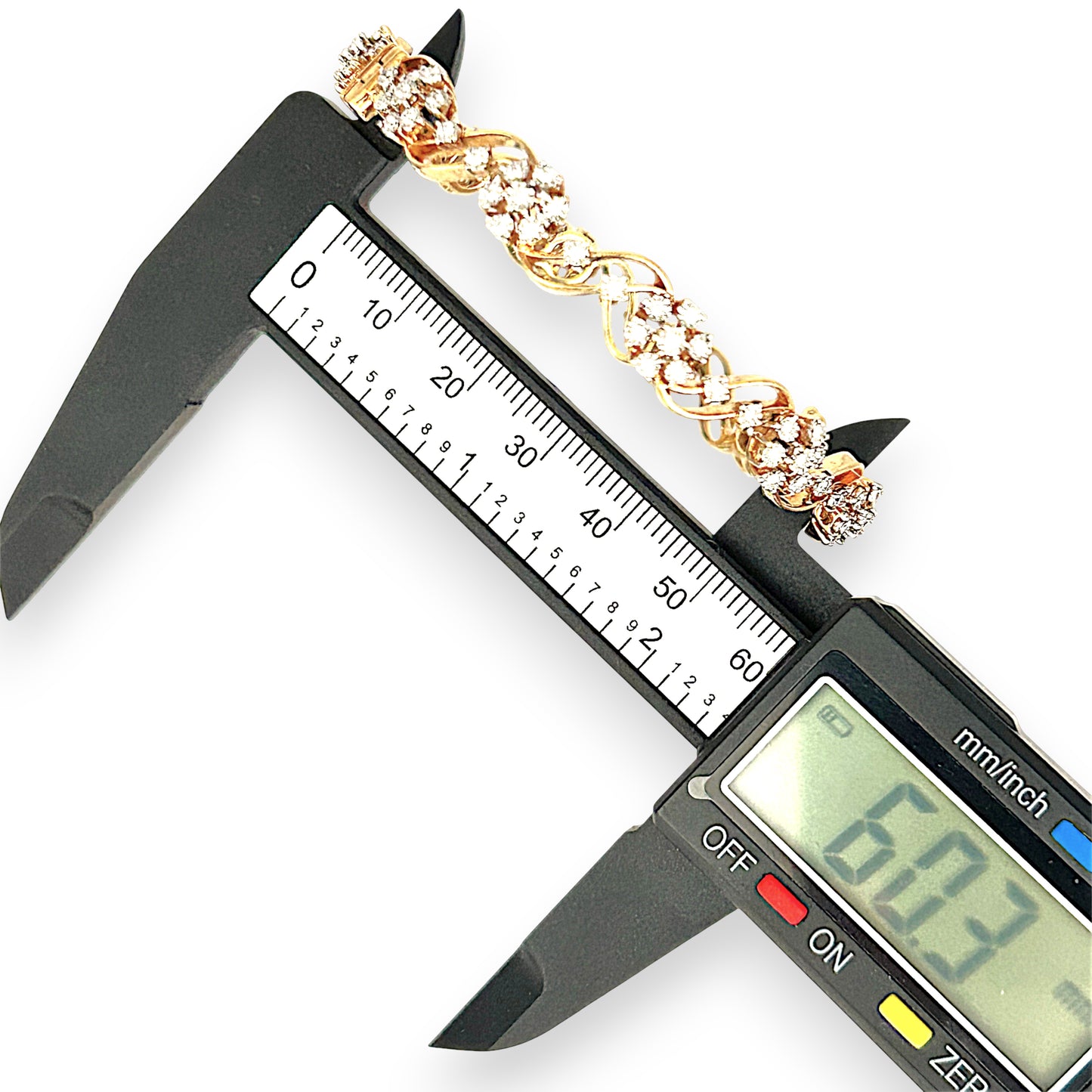 GOLD DEAL | 18ct (18K) Gold Diamond Floral Wave Bangle Valuation $13,000