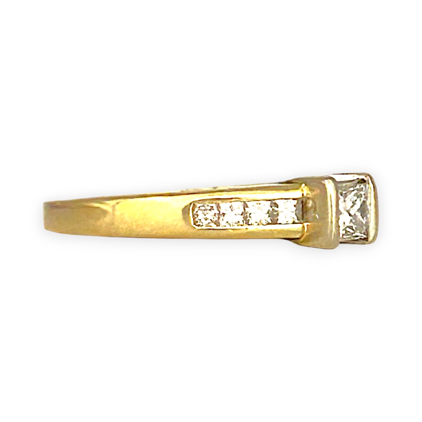 GOLD DEAL | 18ct (18K) Gold Michael HIll Solitaire Diamond 0.53ct Ring Valuation $4,750