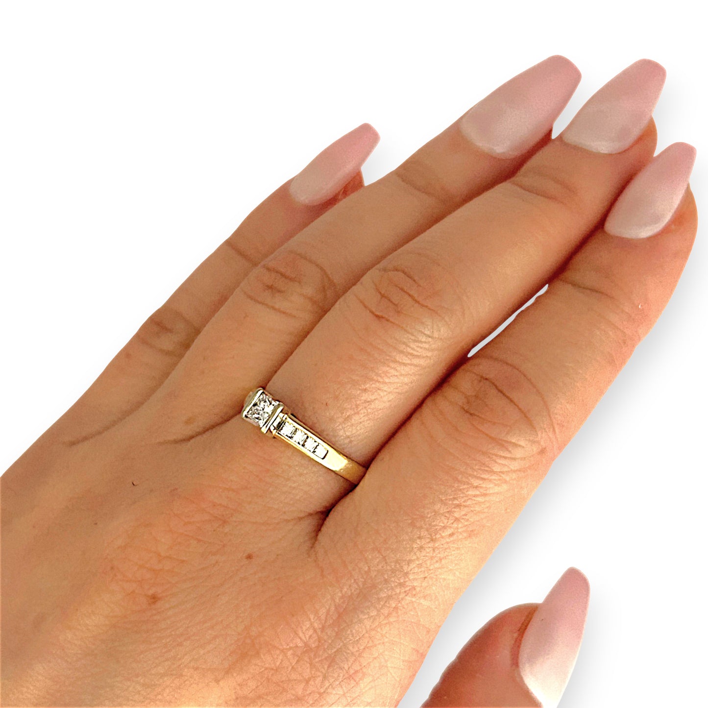GOLD DEAL | 18ct (18K) Gold Michael HIll Solitaire Diamond 0.53ct Ring Valuation $4,750