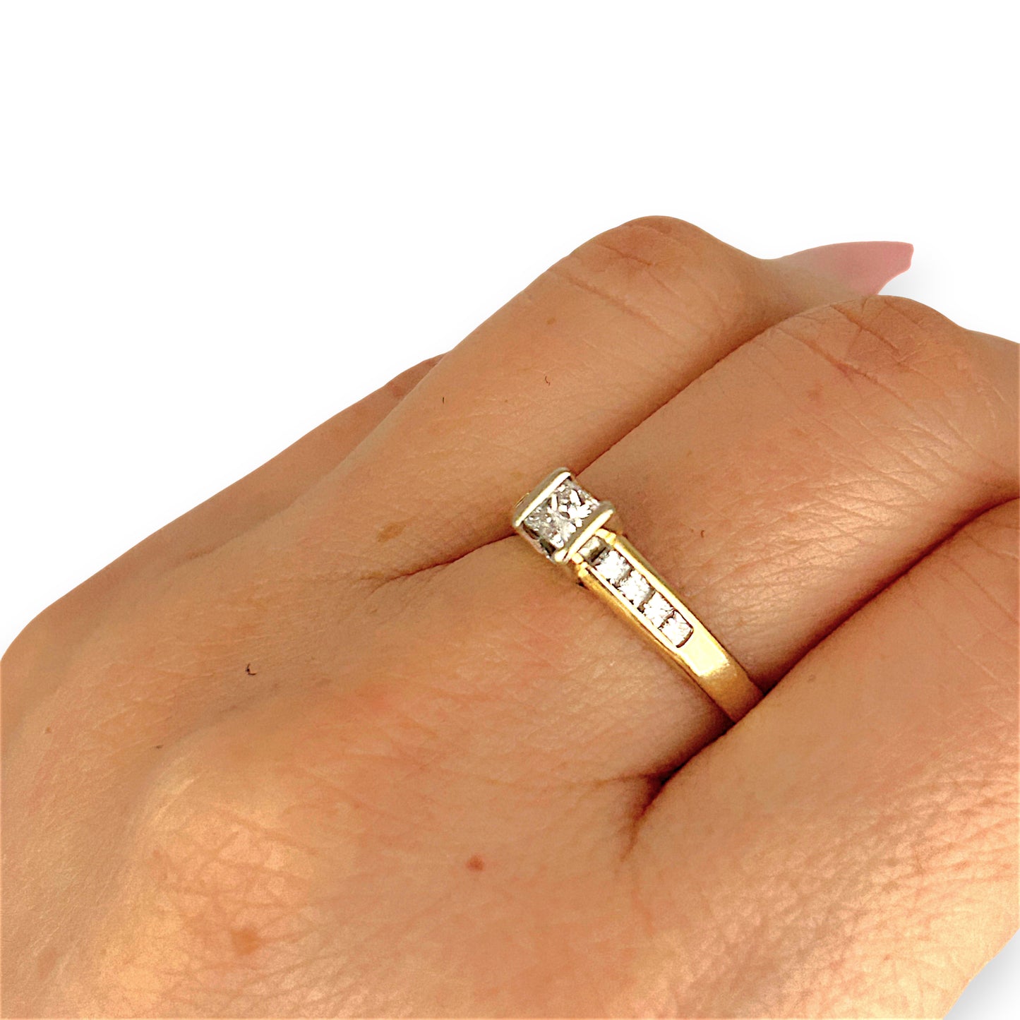 GOLD DEAL | 18ct (18K) Gold Michael HIll Solitaire Diamond 0.53ct Ring Valuation $4,750