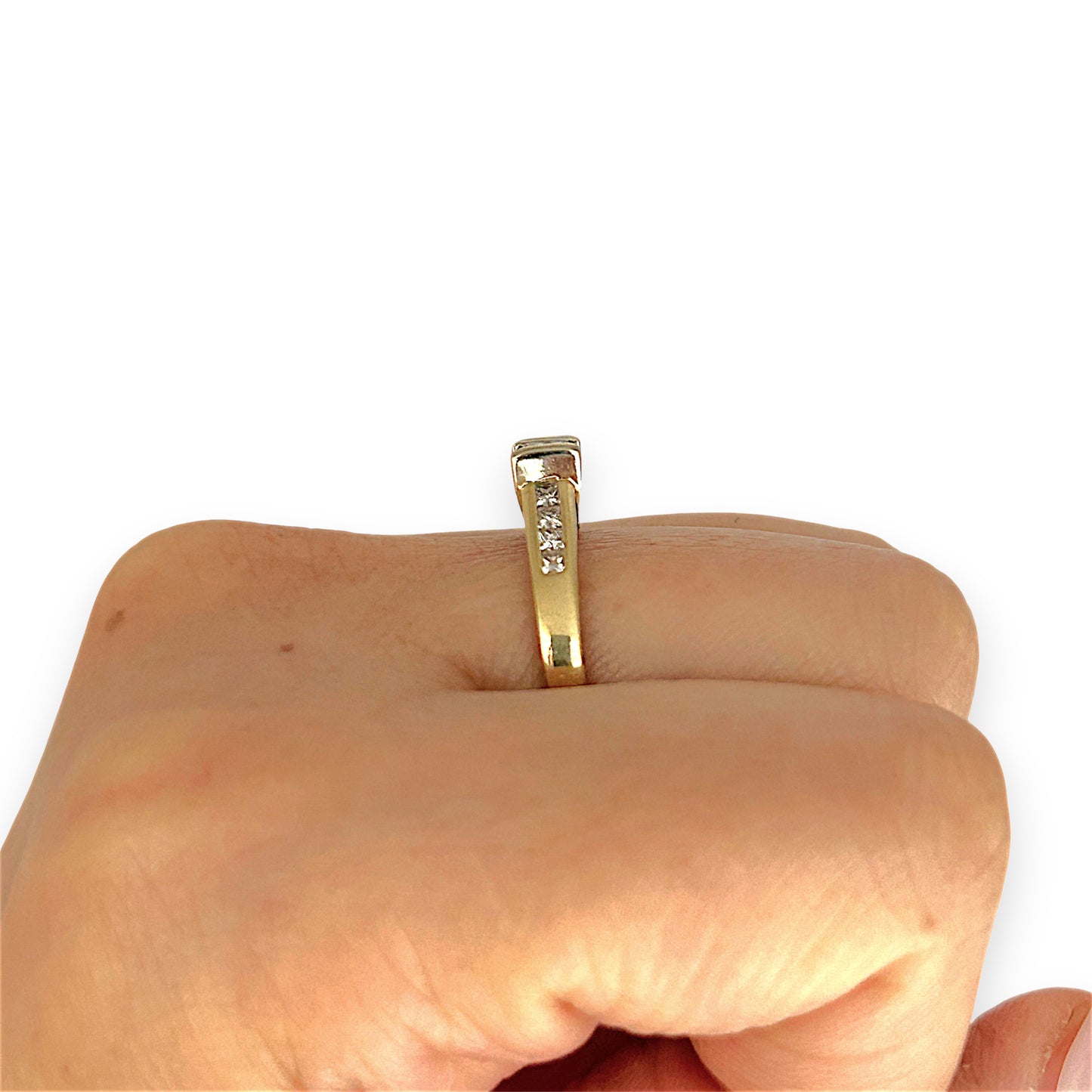 GOLD DEAL | 18ct (18K) Gold Michael HIll Solitaire Diamond 0.53ct Ring Valuation $4,750