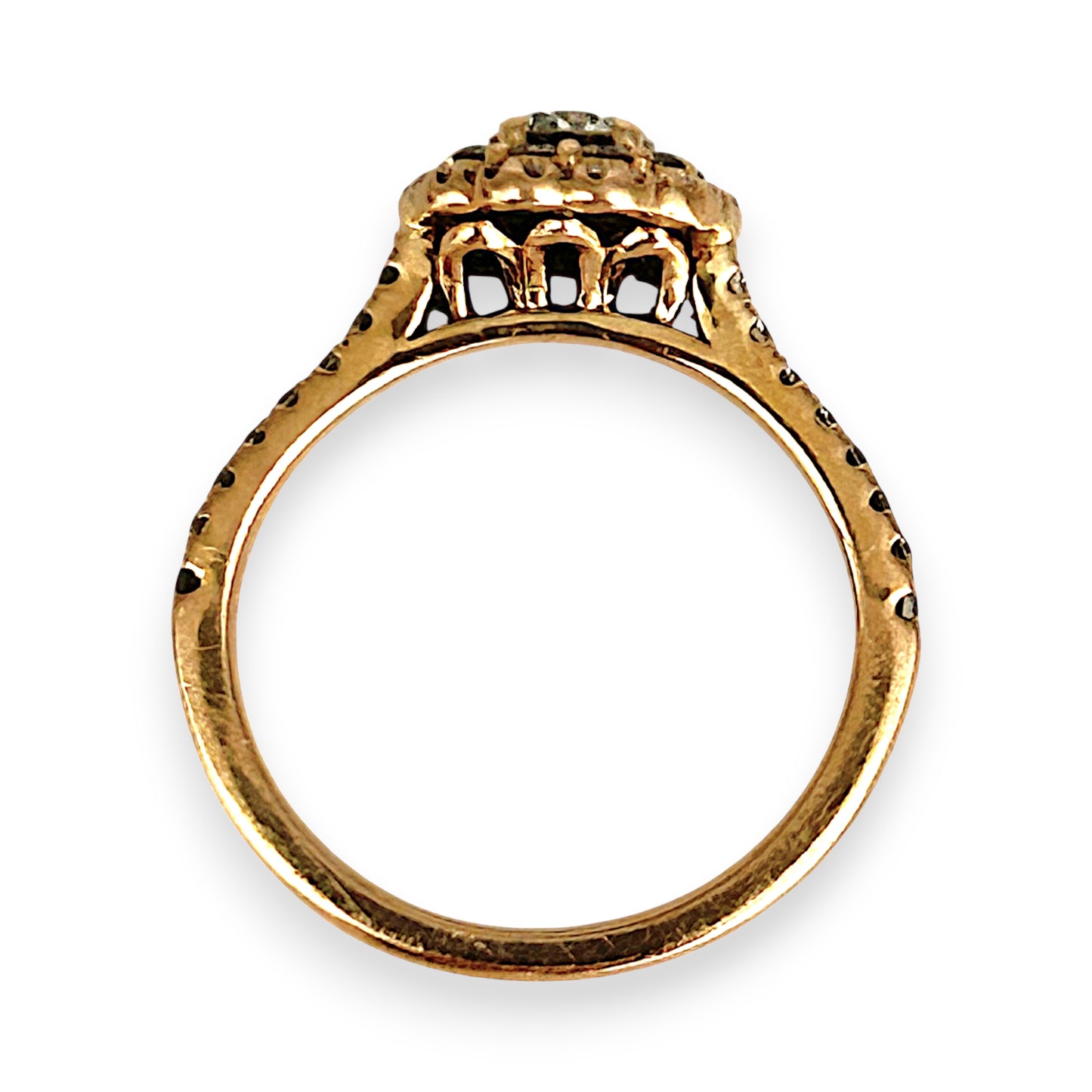 GOLD DEAL | 18ct (18K) Rose Gold Diamond Floral Halo Ring TDW 0.77ct Valuation $4,950
