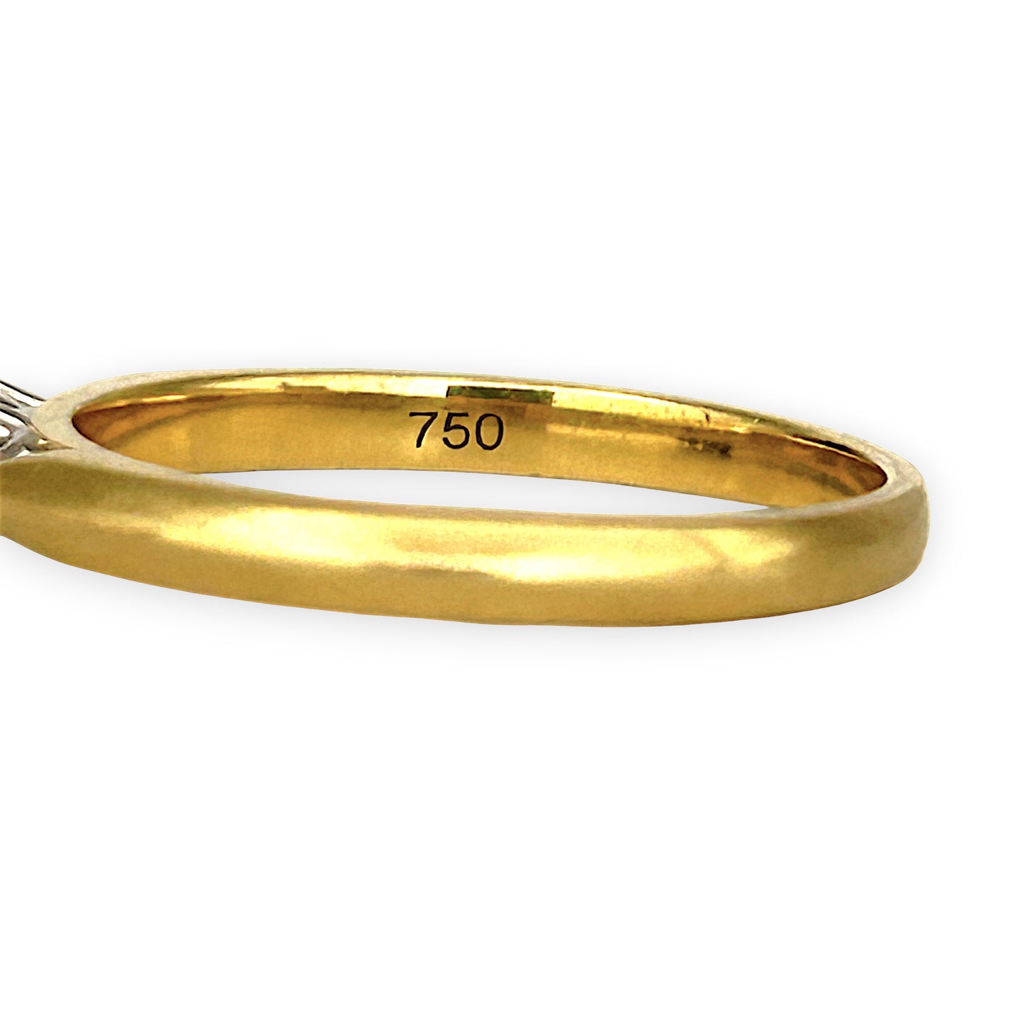 GOLD DEAL | 18ct (18K) Gold Trio Brilliance Ring with 0.47ct Diamonds Size N