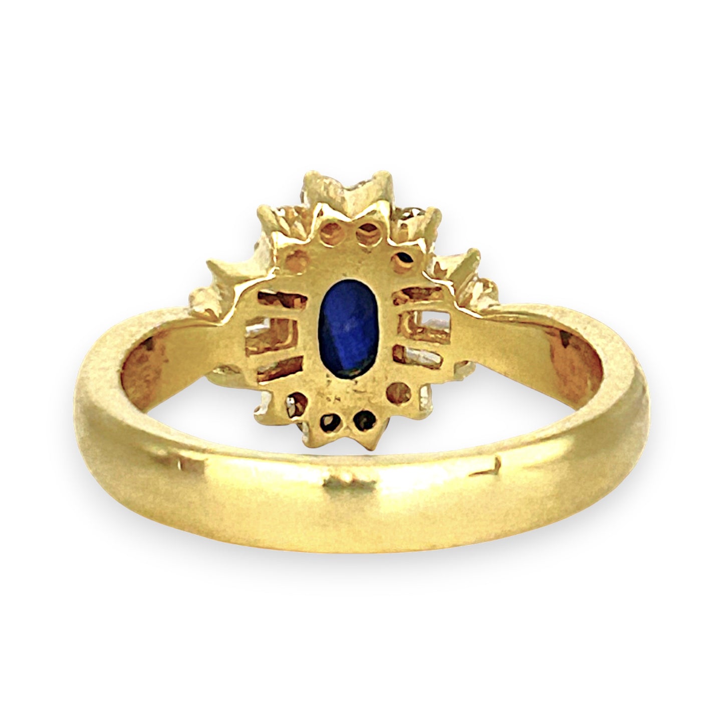 GOLD DEAL | 18ct (18K) Gold Midnight Bloom Sapphire & Diamond Ring Valuation $6,750