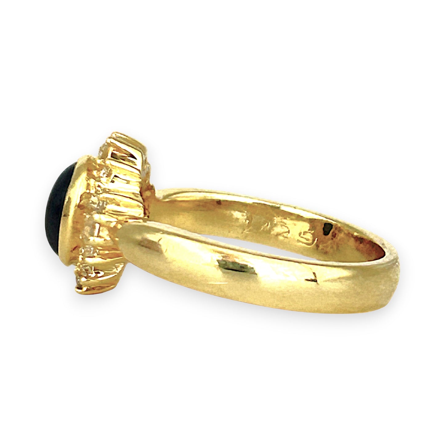 GOLD DEAL | 18ct (18K) Gold Midnight Bloom Sapphire & Diamond Ring Valuation $6,750