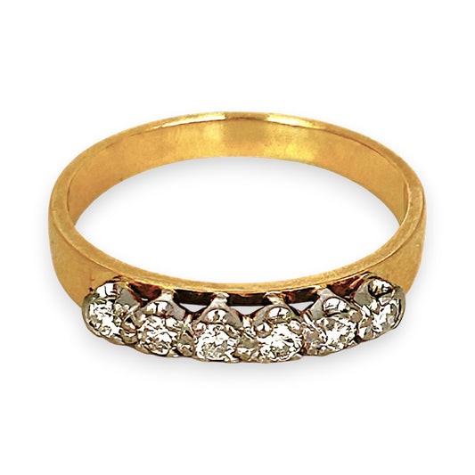 GOLD DEAL | 18ct (18K) Gold Diamond Eternity Band TDW 0.25ct Valuation $3,575