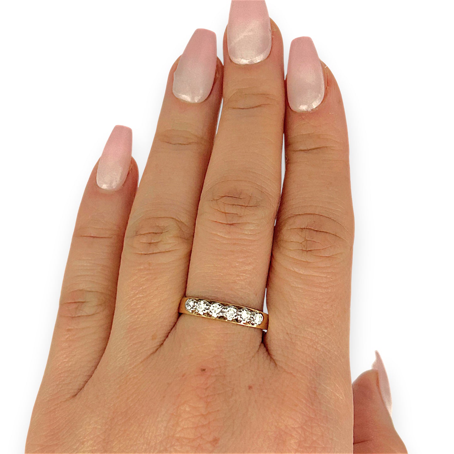 GOLD DEAL | 18ct (18K) Gold Diamond Eternity Band TDW 0.25ct Valuation $3,575