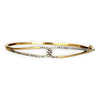 GOLD DEAL | 9ct Gold Elysian Knot Bangle with Diamonds Valuation $4,400. TDW 0.50ct.