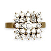 XMAS DEAL | 18kt Gold Lumière Cluster Ring Valuation $10,850