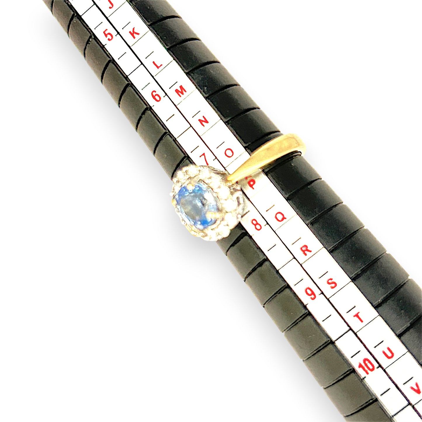 XMAS DEAL | 10kt Gold Michael Hill Blue Radiance Halo Ring Valuation $2,990