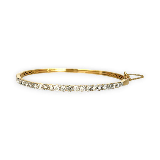 XMAS DEAL | 14kt Gold Solstice Diamond Bangle Michael Hill Valuation $11,500