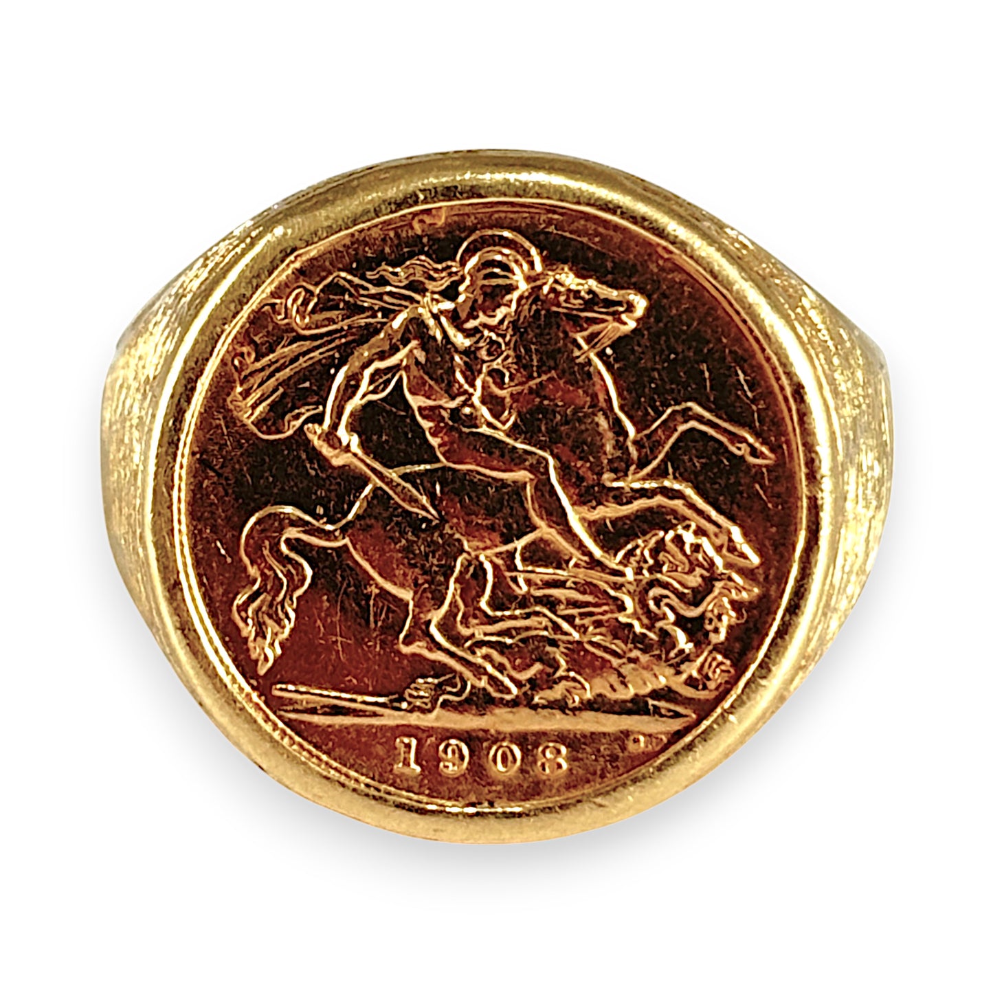 GOLD DEAL | FLASH SALE 22ct (22K) Half Soveriegn 18ct (18K) Gold Ring Valuation $7,300
