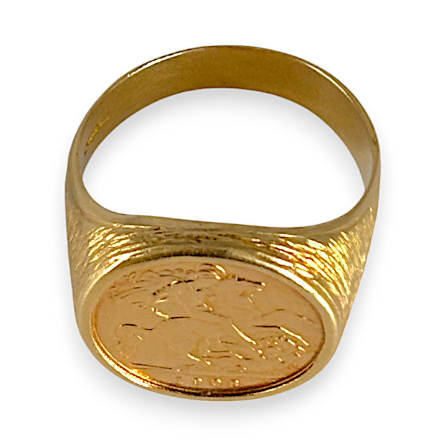 GOLD DEAL | FLASH SALE 22ct (22K) Half Soveriegn 18ct (18K) Gold Ring Valuation $7,300