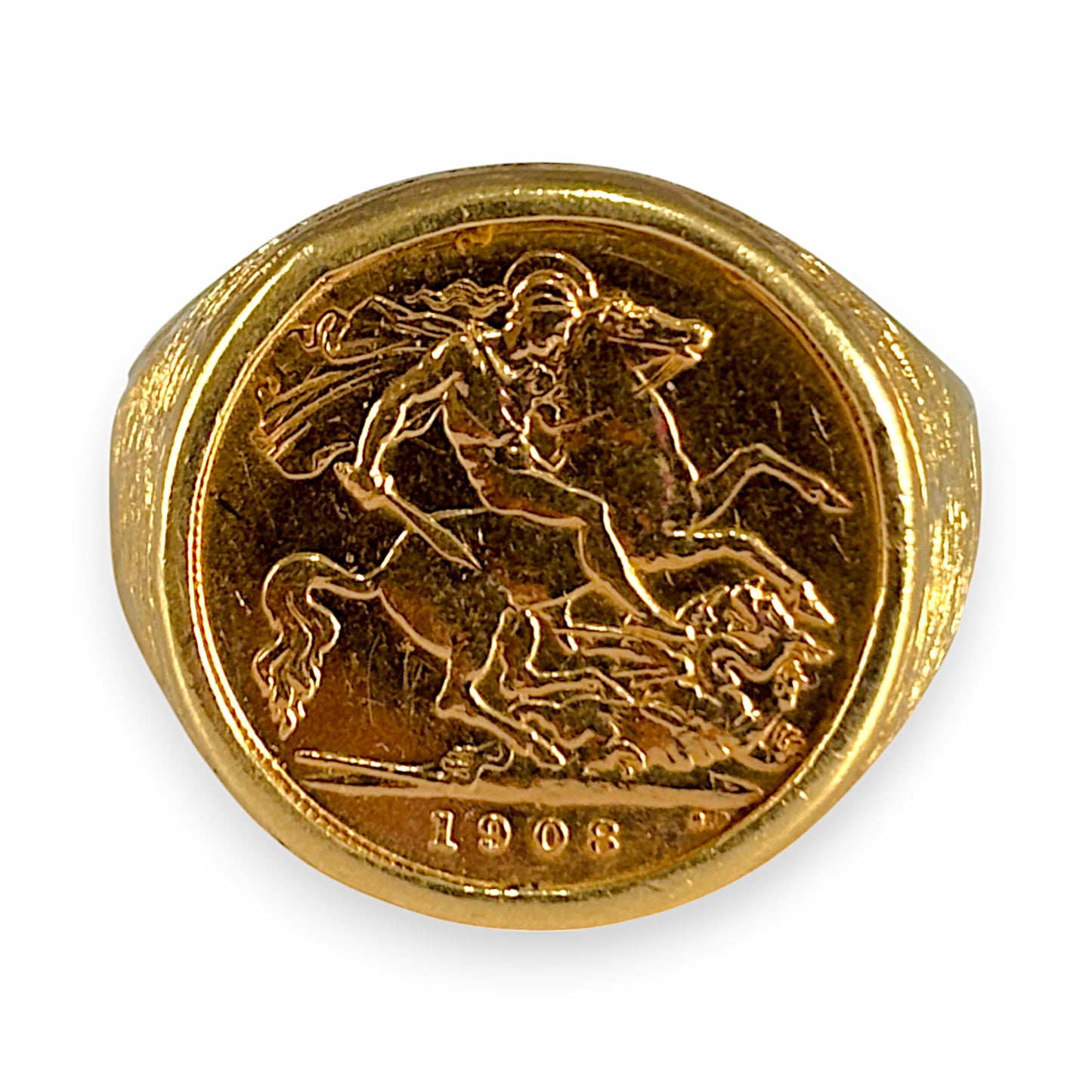 GOLD DEAL | FLASH SALE 22ct (22K) Half Soveriegn 18ct (18K) Gold Ring Valuation $7,300