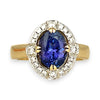 XMAS DEAL | 18kt Gold Twilight Bloom Tanzanite Ring Valuation $7,450
