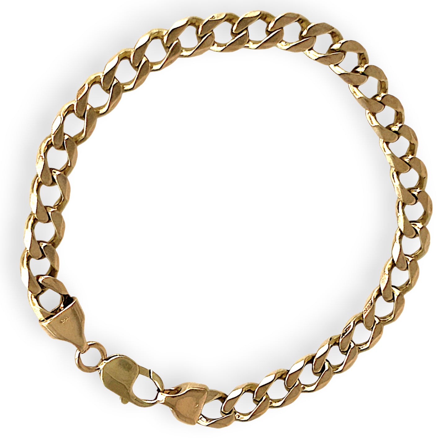 GOLD DEAL | 10ct (10k) Gold Refurbished Classic Curb Luxe Bracelet by Michael Hill 26cm