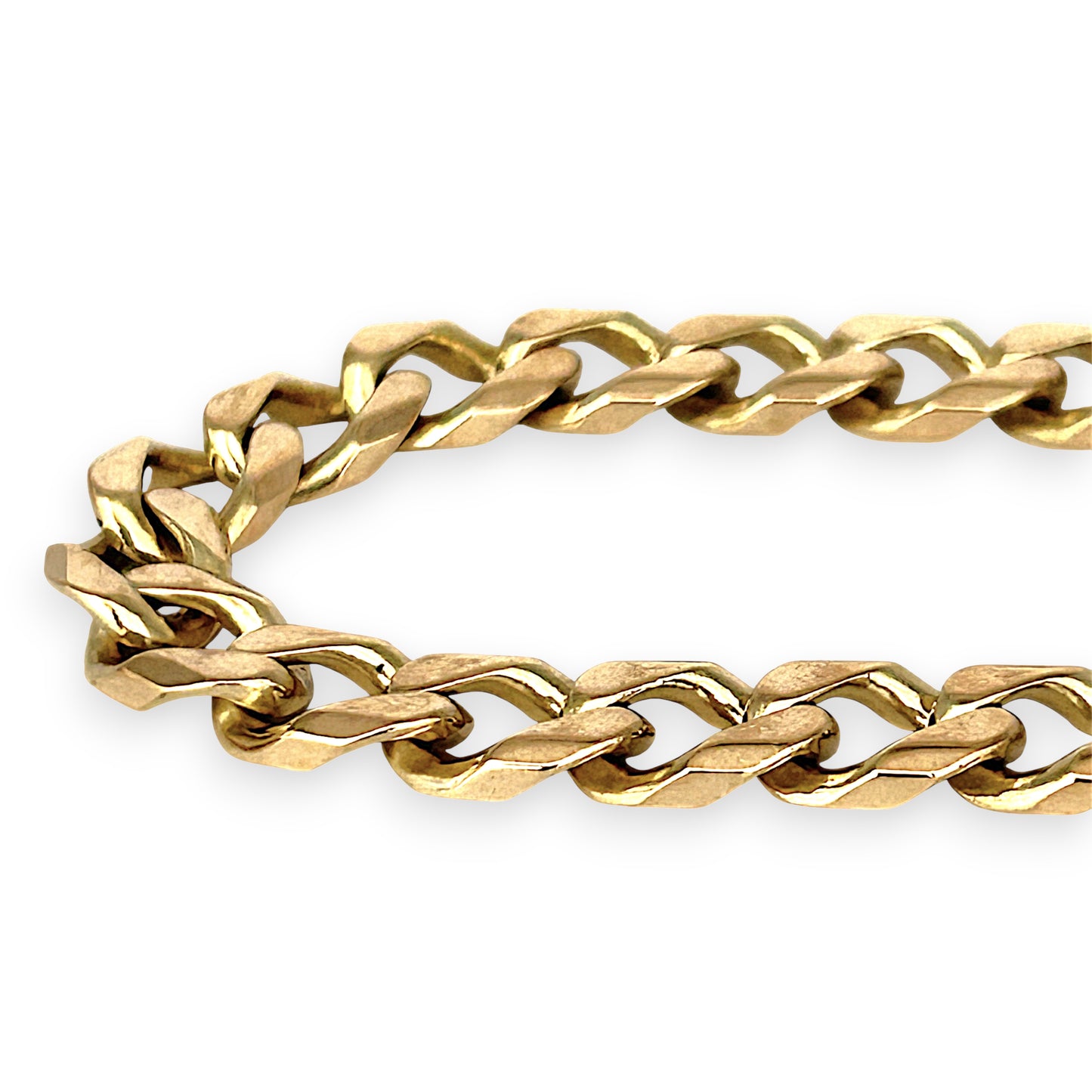 GOLD DEAL | 10ct (10k) Gold Refurbished Classic Curb Luxe Bracelet by Michael Hill 26cm