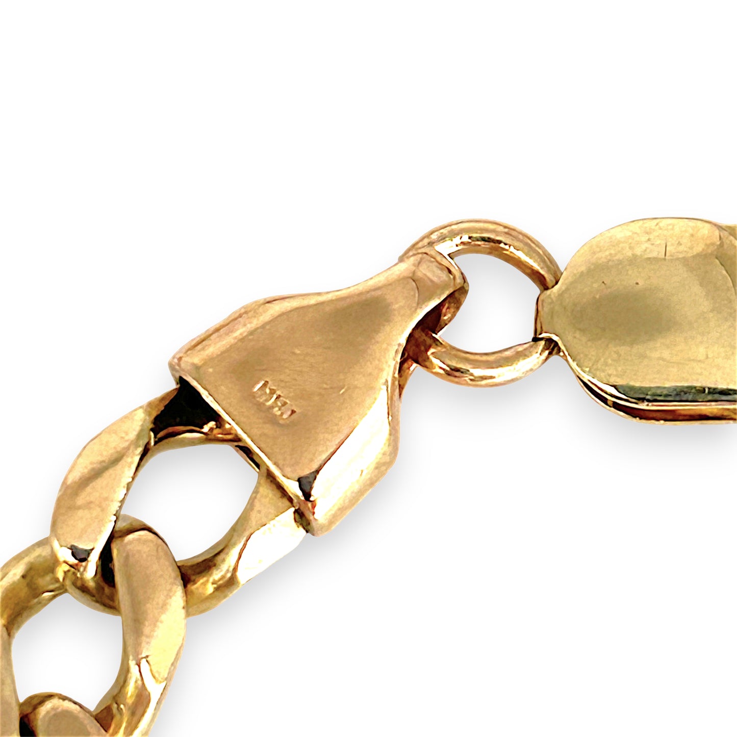 GOLD DEAL | 10ct (10k) Gold Refurbished Classic Curb Luxe Bracelet by Michael Hill 26cm