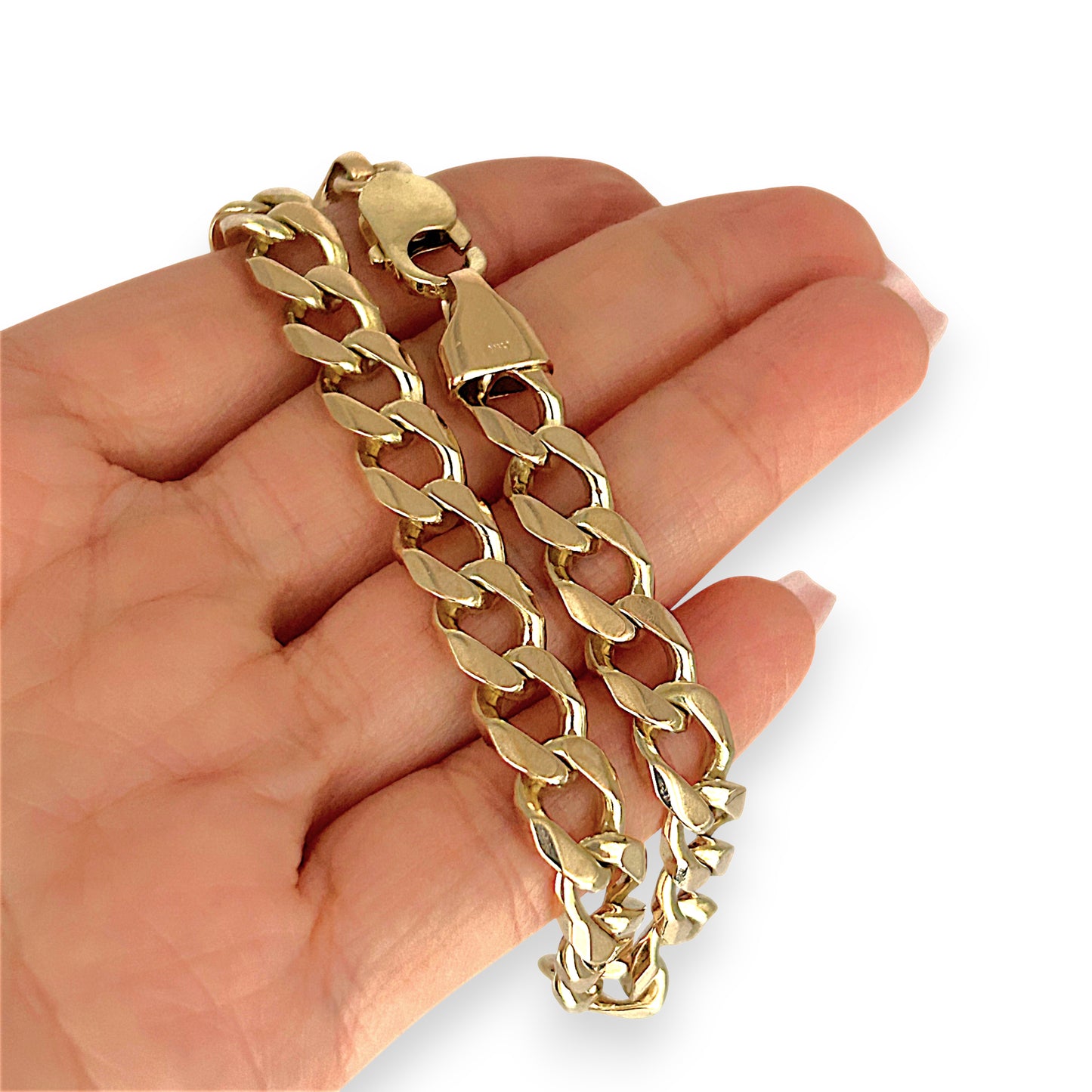 GOLD DEAL | 10ct (10k) Gold Refurbished Classic Curb Luxe Bracelet by Michael Hill 26cm