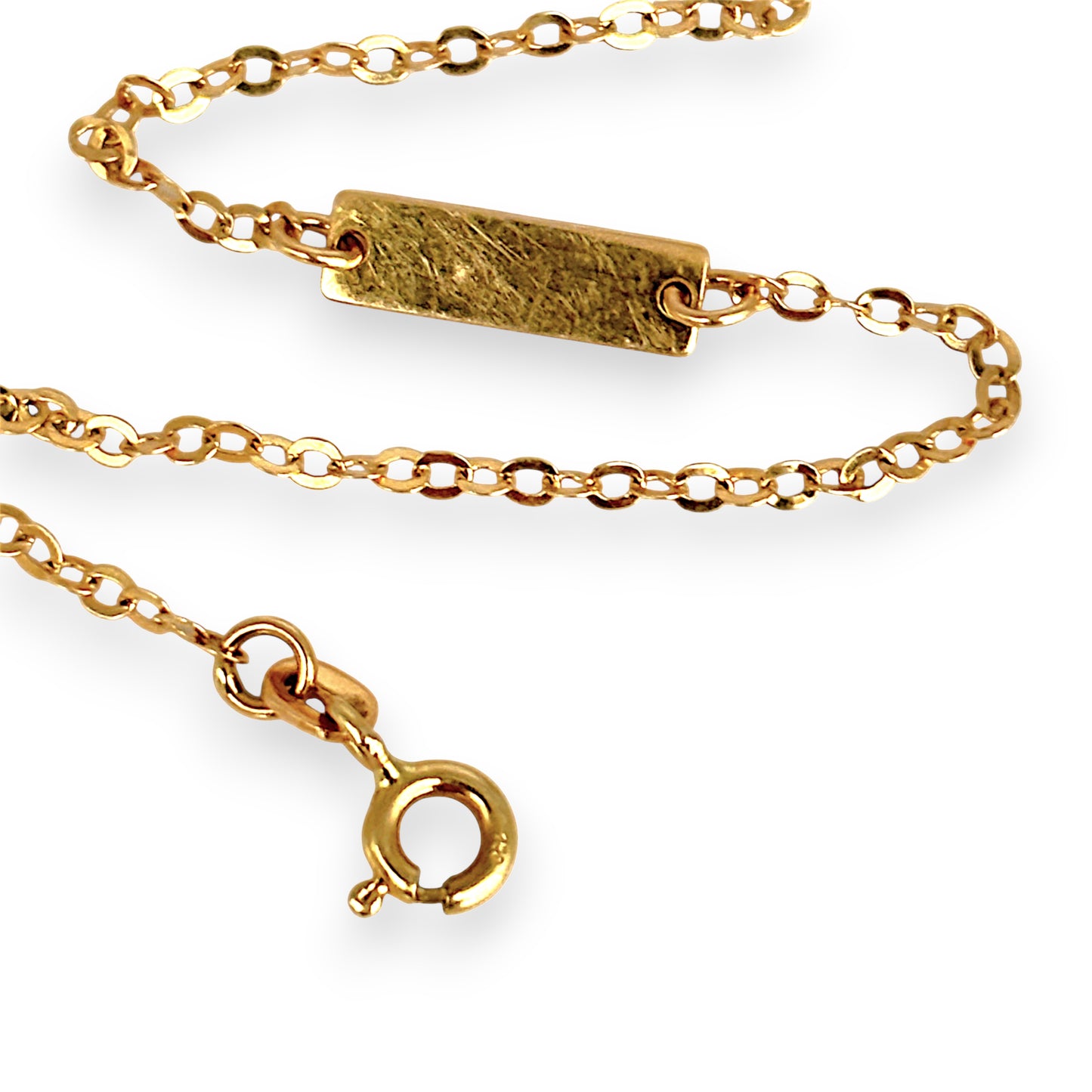 GOLD DEAL | 18ct (18K) Gold Elegant & Personal ID Bracelet 16cm