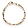 GOLD DEAL | 9ct (9k) Y/W Gold Refurbished Twist Duo Chain 43.5cm