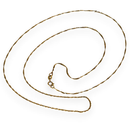 GOLD DEAL | 18ct Gold Singapore Chain 57cm