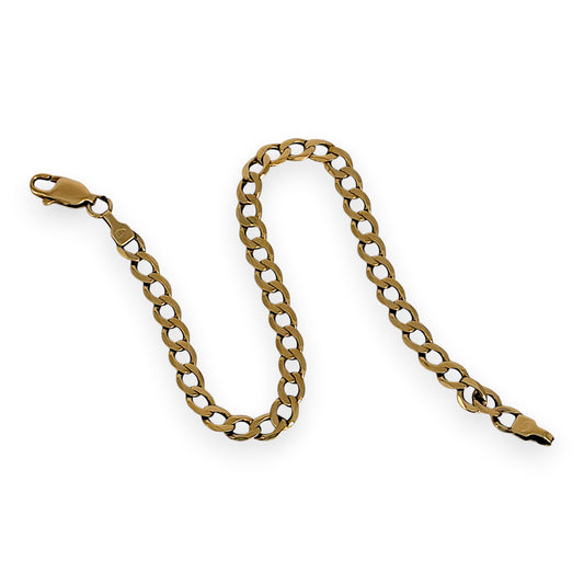 NZGD | 9ct Gold Golden Glide Curb Bracelet 17cm
