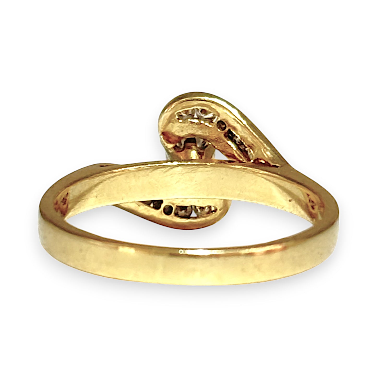 GOLD DEAL | 18ct (18K) Gold Stunning V Setting Diamond Set Ring Valuation $3,450