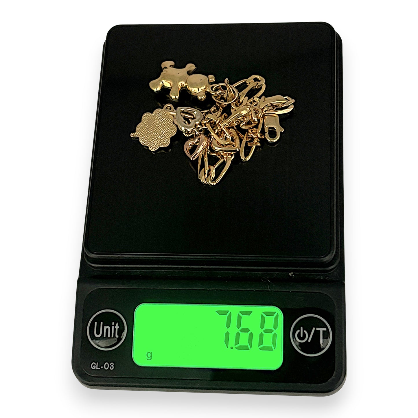 NZGD | 9ct Gold Figaro Charm Symphony Bracelet