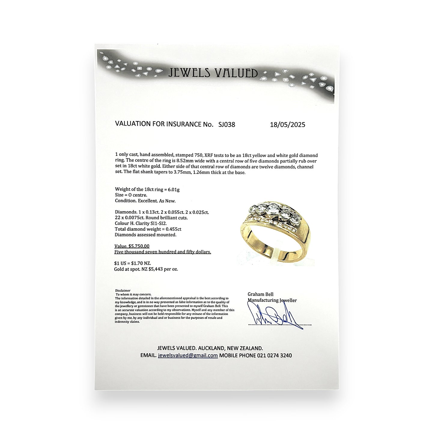 GOLD DEAL | 18ct (18K) Gold Celestial Rise Diamond Ring Valuation $5,750