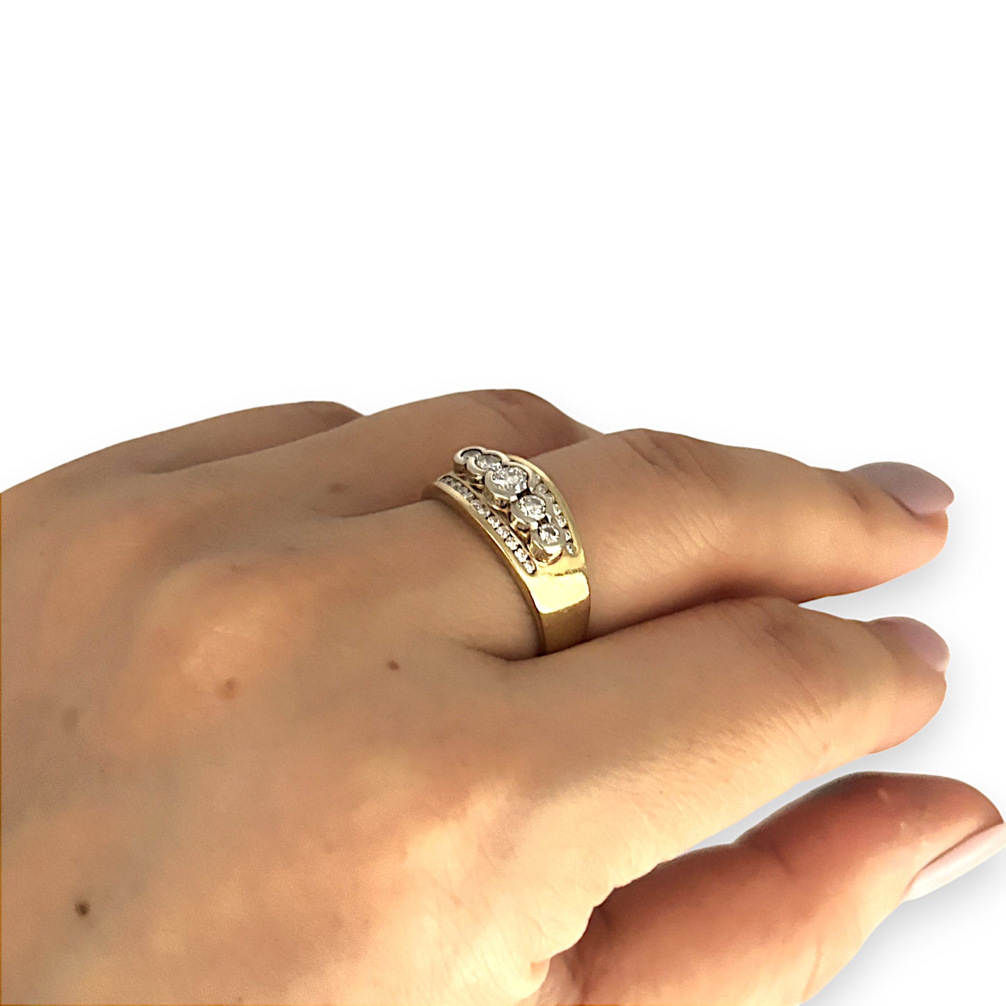 GOLD DEAL | 18ct (18K) Gold Celestial Rise Diamond Ring Valuation $5,750