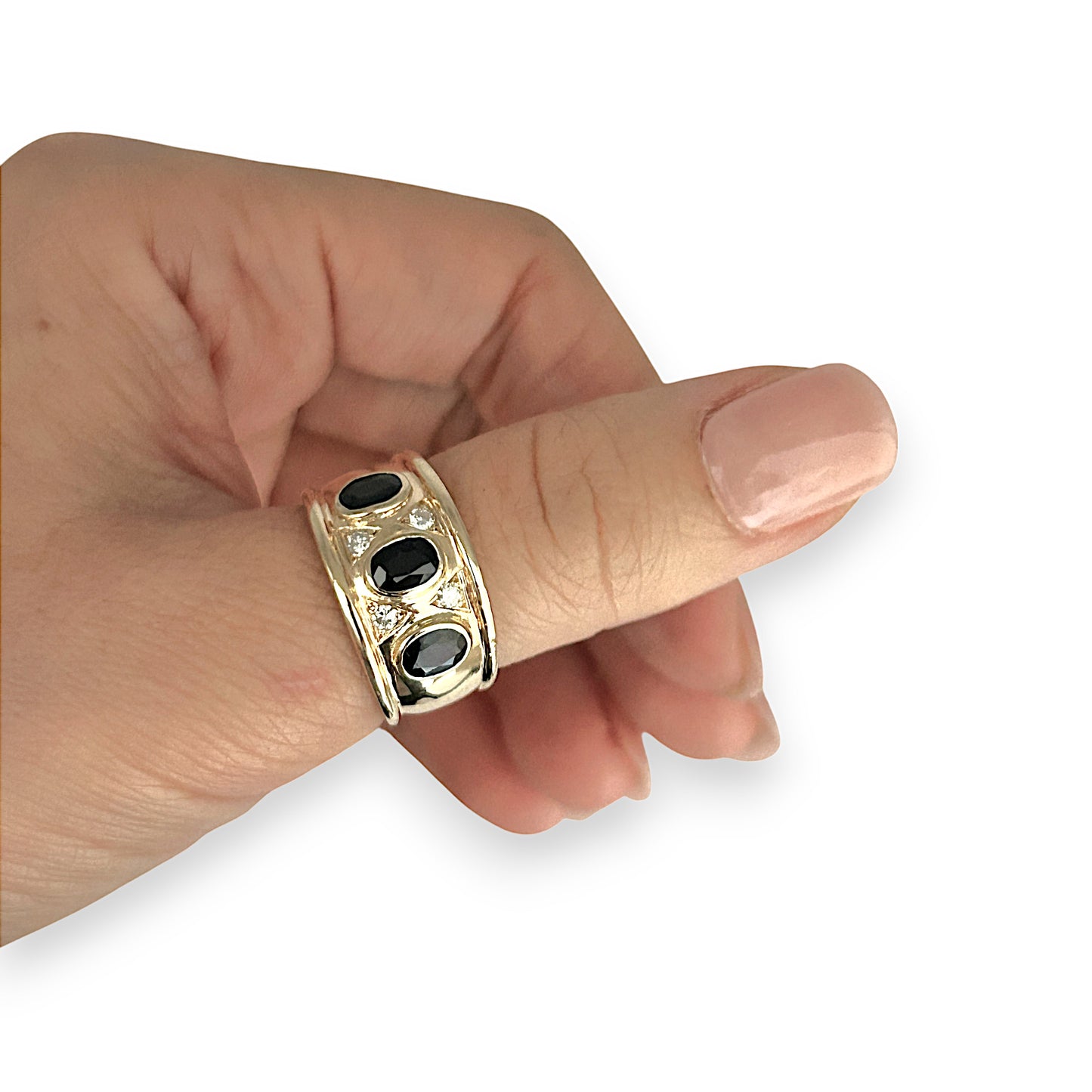 GOLD DEAL | 18ct (18K) Gold Sapphire & Diamond Dress Ring Valuation $6,250