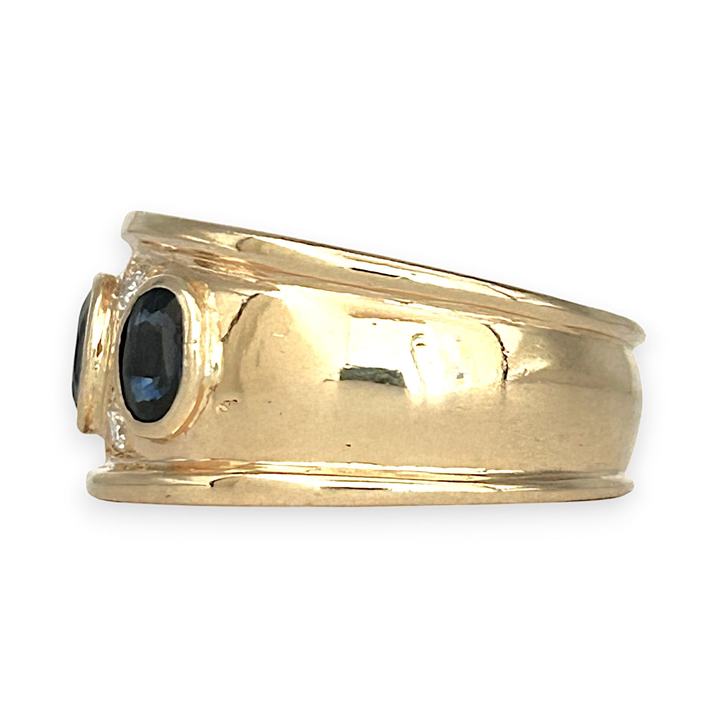 GOLD DEAL | 18ct (18K) Gold Sapphire & Diamond Dress Ring Valuation $6,250