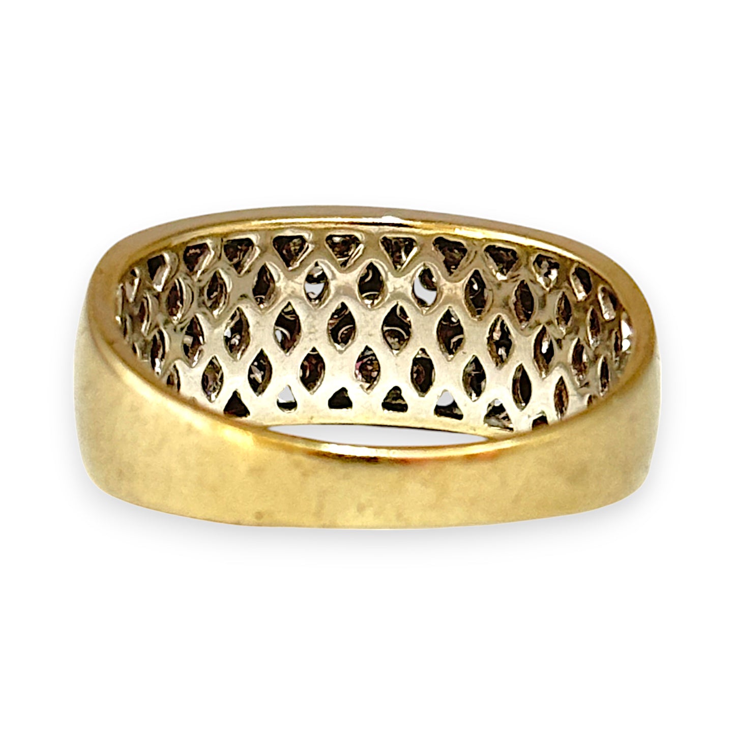 GOLD DEAL | 18ct (18K) Gold MHJ Diamond Pave Ring. Valuation $7,950