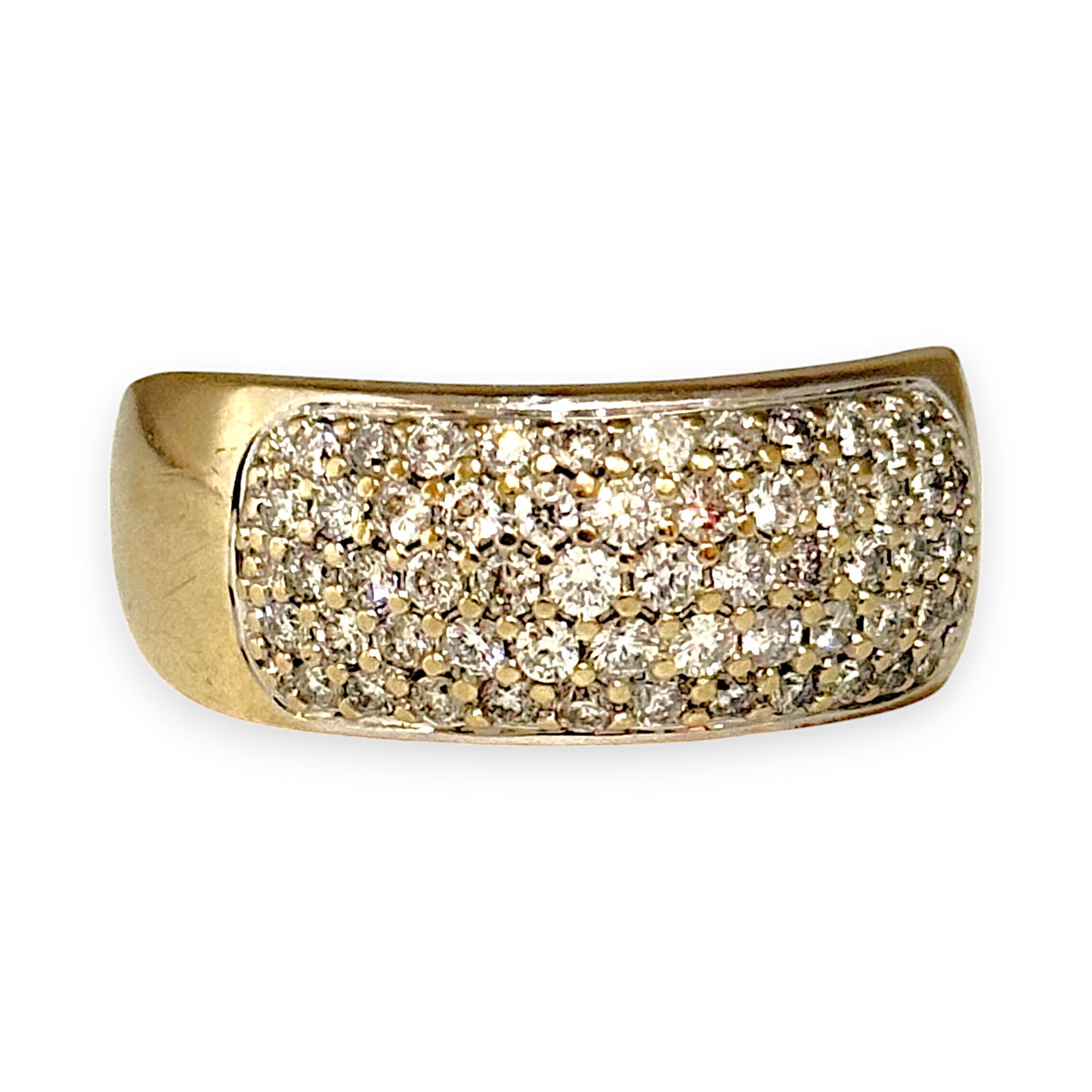 GOLD DEAL | 18ct (18K) Gold MHJ Diamond Pave Ring. Valuation $7,950