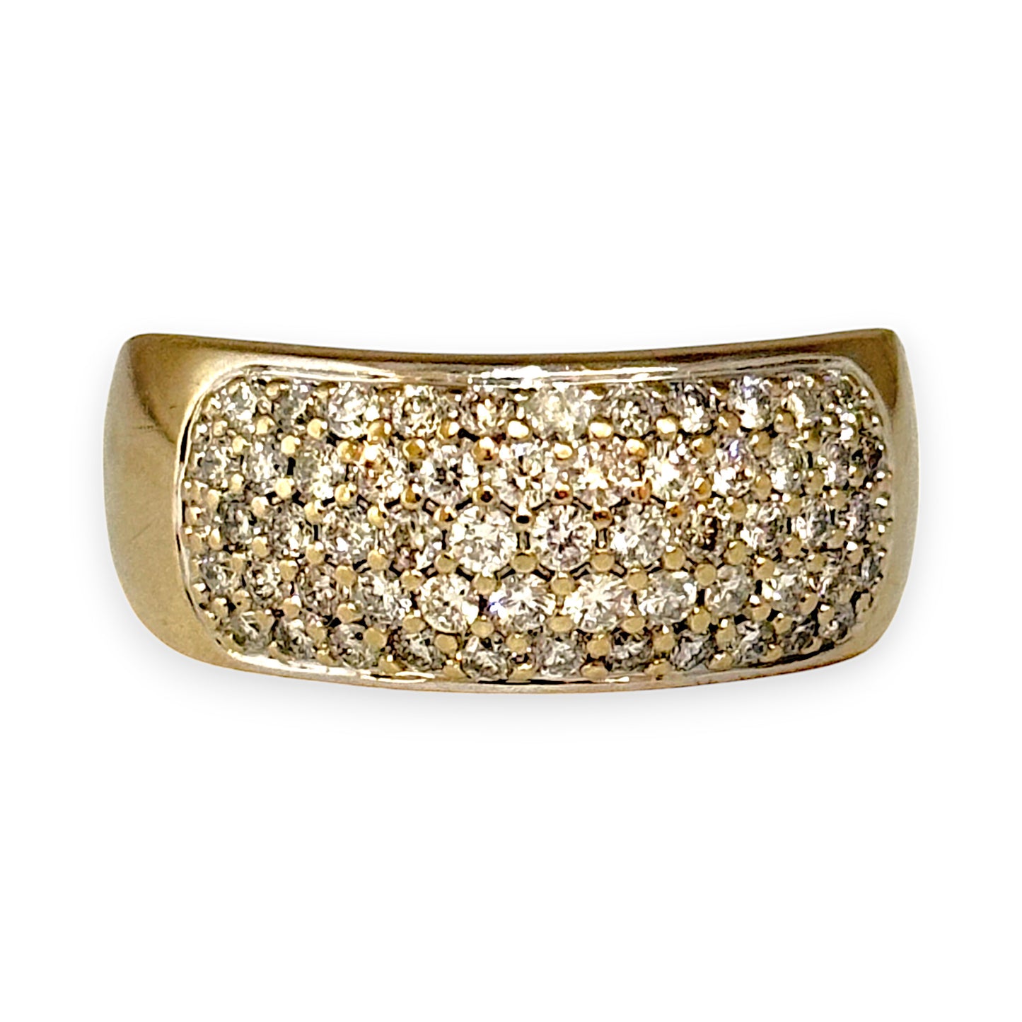 GOLD DEAL | 18ct (18K) Gold MHJ Diamond Pave Ring. Valuation $7,950