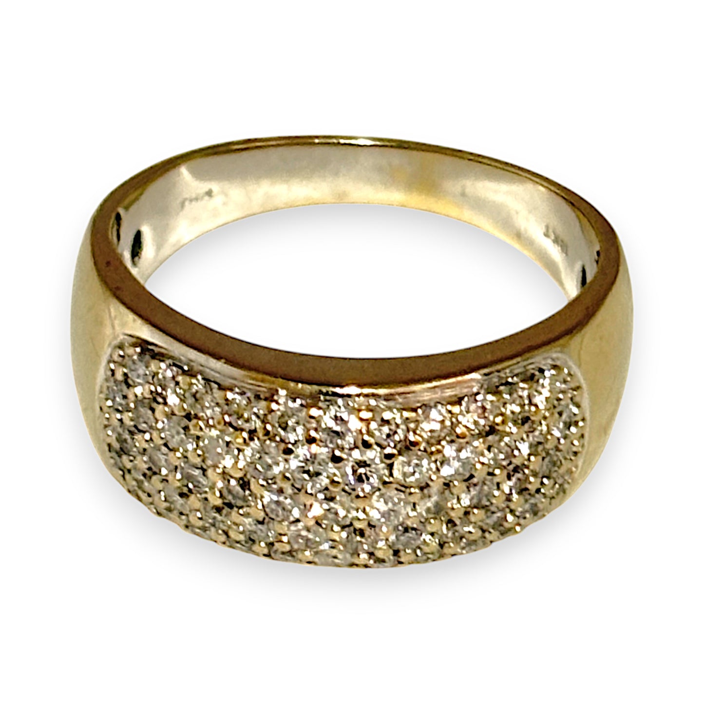 GOLD DEAL | 18ct (18K) Gold MHJ Diamond Pave Ring. Valuation $7,950